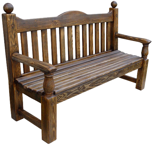 Деревянная скамеечка на фото