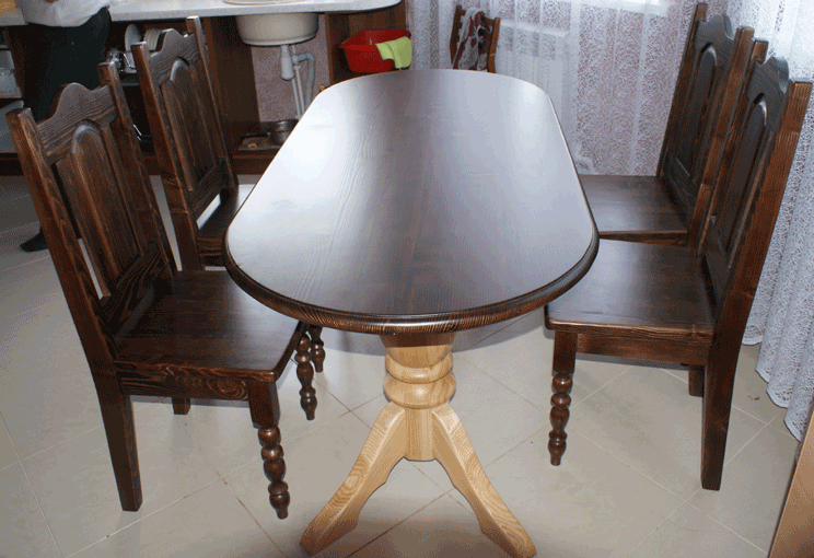 Большие деревянные столы для столовой