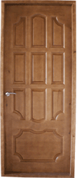 Профилированная деревянные двери на картинке