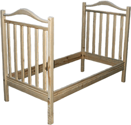 Детская кроватка из древесины